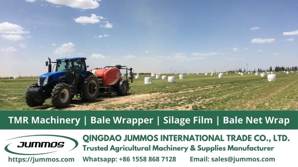 mixed feed tmr mixer machinery bale wrapper