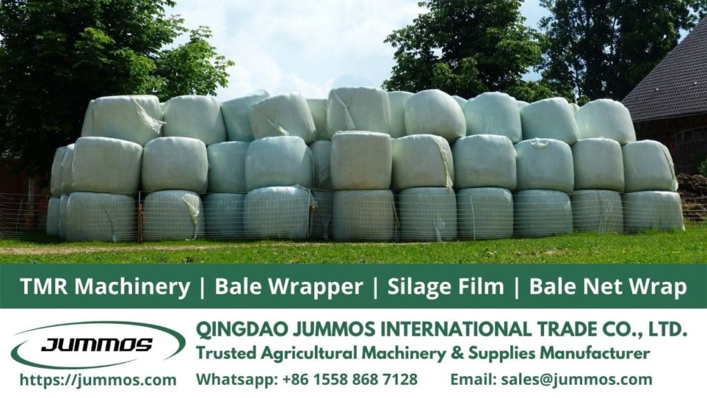 how to stack silage, round bale