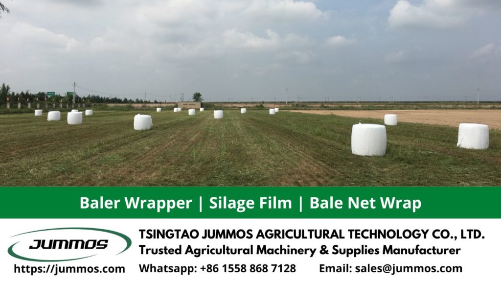 wood chips bale wrap