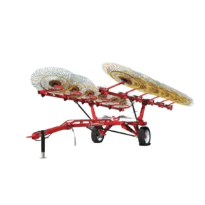 9LZ-6.0 Trailed Finger Wheel Hay Rake, 12 Wheels | Jummos