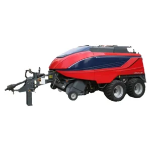Jummos 9YFLD-2.2 six-rope large square baler with 2.2m spring tooth pickup on white background